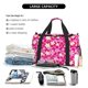 thumbnail image 5 of Balery Vintage Flowers Bolsa de Gimnasio para Mujeres, Bolsa de Viaje con Bolsillo Húmedo, Bolsa de Fin de Semana para Mujeres, Bolsa de Viaje Resistente al Agua, 5 of 7
