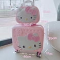 thumbnail image 2 of 2025 Estuche de cosméticos de viaje de dibujos animados, Maleta Original de Hello Kitty, gran capacidad, multifuncional, Simple con cerradura, lindos regalos hechos a mano, 2 of 5