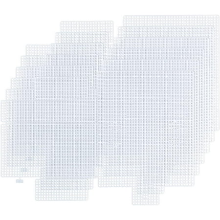 6pcs Plastic Mesh Canvas Bag Sheets Irregular Plastic Net Cover Acrylic Yarn Crafting Knit and Crochet Projects