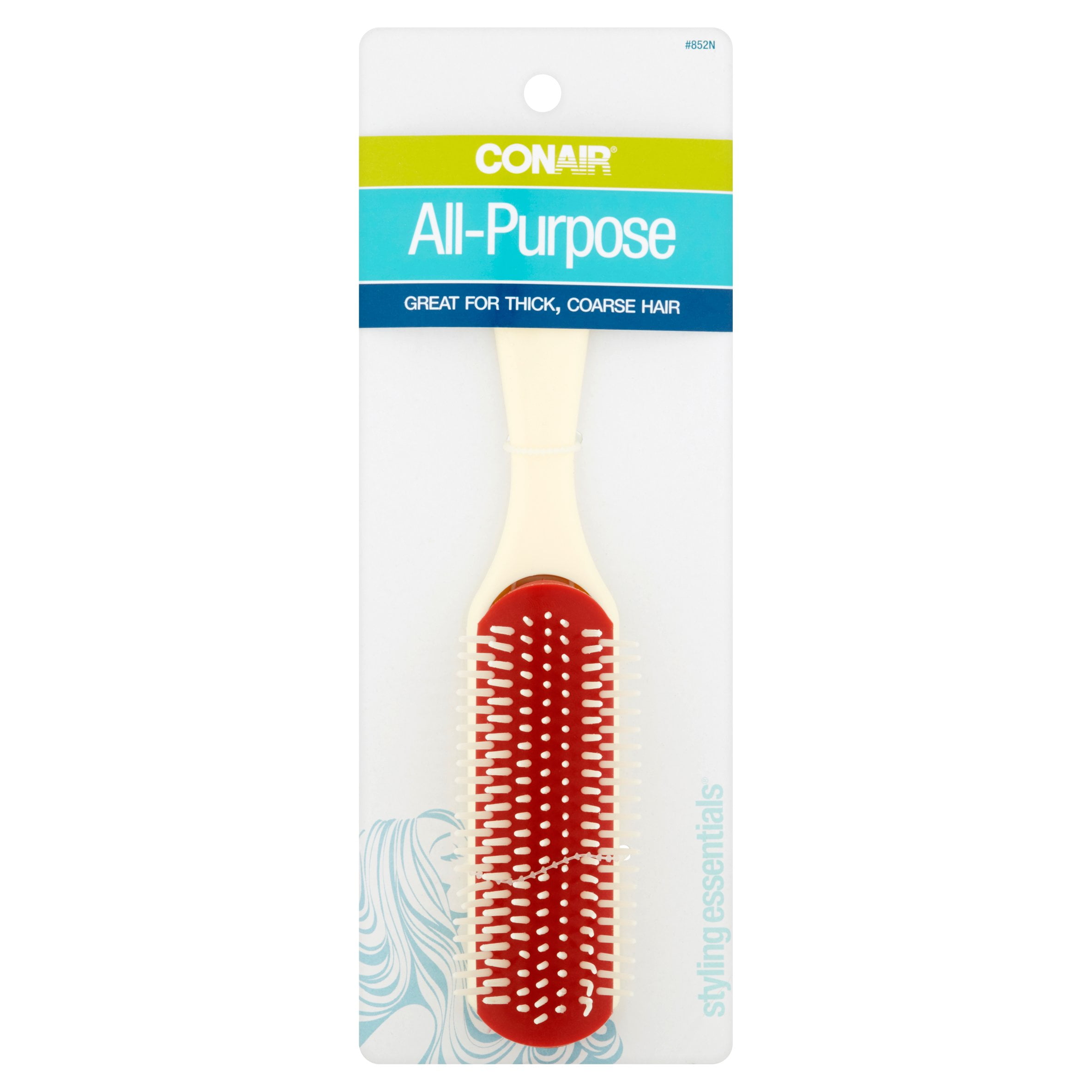 Conair Styling Essentials AllPurpose 7Row Rubber Cushion Brush