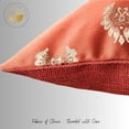 thumbnail image 4 of AHIX Decorative Reversible Pillow Covers, 18 x 18 in Red Farmhouse Decor Pillowcases, Zip Closure, 4 of 11