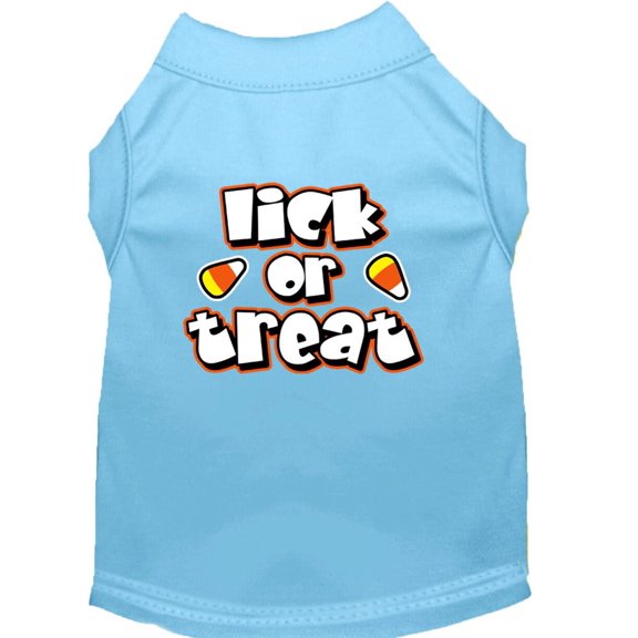 Halloween Pet Dog Cat Shirt Screen Printed, "Lick or Treat"