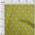 thumbnail image 1 of oneOone Tissu Georgette Viscose Imprimé Hippocampe Bloc 42 Pouces de Large, 1 of 4