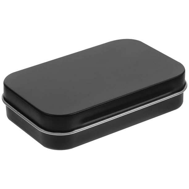 Estuche de hierro rectangular para dulces, pequeño joyero rectangular de hierro, contenedor de regalo