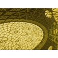 thumbnail image 1 of Ahgly Company Machine Washable Indoor Rectangle Transitional Golden Brown Yellow Area Rugs, 3' x 5', 1 of 7