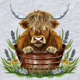 thumbnail image 2 of CafePress - Highland Cow Sitting In A Metal - Cute Infant Bodysuit Baby Romper - Size Newborn - 24 Months, 2 of 3