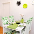 thumbnail image 5 of 6 Pcs St Patricks Day Dining Chair Covers Protector Stretchable Washable Seat Cushion Slipcover Green Clover Chair Seat Cover for St Patricks Day Kitchen Hotel Office Party Wedding Restaurant Decor, 5 of 6