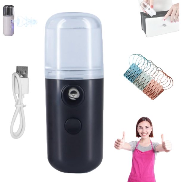 Easy Care Sunshine Mini vaporizador de viaje con calor de 15 s, vaporizador portátil de viaje, mini vaporizador de ropa de mano, plancha de vapor de tela para el hogar, oficina (negro)