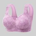 thumbnail image 2 of Jkety Women's Underwire, One Smooth U Ultra Light T-Shirt, Convertible Bra Wireless Bras for Women Purple,3XL, 2 of 6
