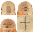 thumbnail image 6 of Blonde Orange Wigs Lace Front Wigs Synthetic Wigs for Women Short Straight Bob Wigs Middle Part Cosplay Wigs 14 Inch, 6 of 7