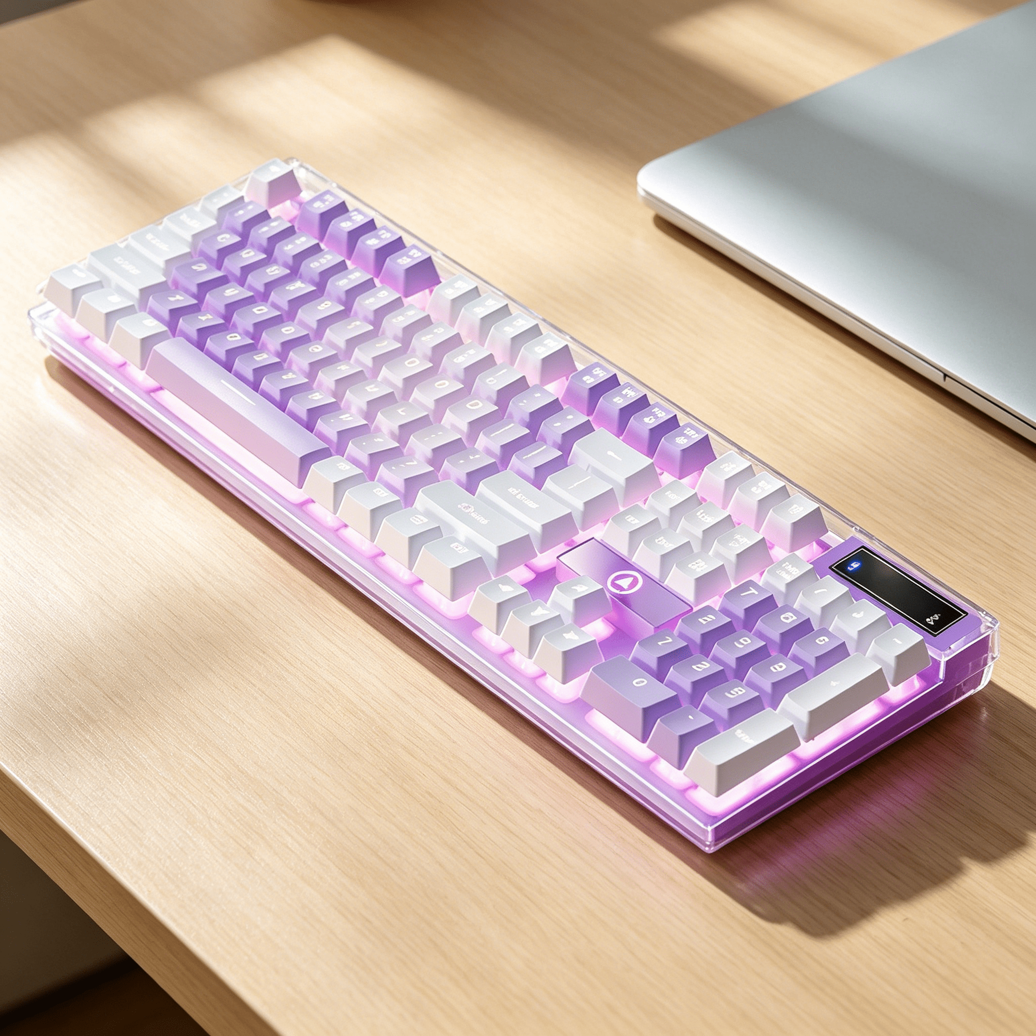 GJX 2026 New Wired Floating Gaming Keyboard Light Up Usb Mechanical Keyboard Hand Feeling Rgb Backlit Keyboard Gaming Accessories Portable Computer Keyboards
