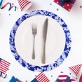 thumbnail image 5 of FacoFaco Disposable Royal Blue Round Placemats Set of 12 Metallic Glitter Foil Mesh Dinning Table Place Mates 13 Inch for Wedding Birthday Party Holiday Decoration, 5 of 17