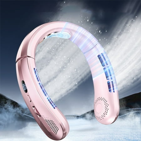 

Qiopertar up to 65% off Gift on Sale Hanging Portable Cooler Fan Portable Bladeless Hanging Neck 1800mAh Rechargeable Cooler Summer Sports Fans On Clearance Early Access Deals