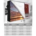 thumbnail image 7 of Outdoor TV Cover 40 to 43 Inch Weatherproof, Cartoon Chef Kitchen Waterproof TV Screen Protector for Outside Decor with Zipper and Pocket 40"L x 25"H , Gourmet Rustic Farmhouse Red Plaid, 7 of 7