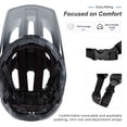 thumbnail image 4 of Casco de bicicleta BATFOX LA302 para hombres, mujeres, adultos y jóvenes, color negro, 4 of 7