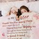 thumbnail image 5 of LHSHID Sister Present Blanket Sister Birthday Present for Sister Beat Sister Present Idea to Sister Happy Birthday Present for Sister Cozy Sister Blanket Flannel Throw Blanket for Sofa Couch, 5 of 6