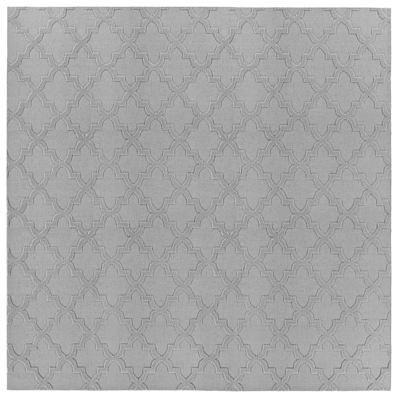 Garland Rug Quatro Polypropylene Silver Indoor Area Rug, 12' x 12'