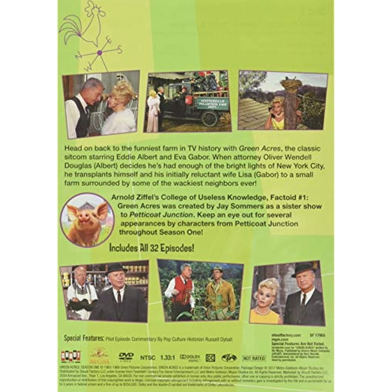 Green Acres: The Complete Series DVD with Not Rated Comedy Genre