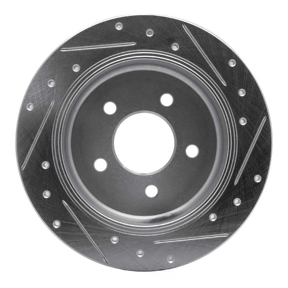 Dynamic Friction Company 631-56015L DFC Brake Rotor - Drilled And Slotted - Silver