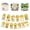 Gold, variant on LNGOOR 1st Birthday Baby Photo Banner, Monthly Milestone Photograph Bunting Garland, First Birthday Celebration Decoration for Newborn to 12 Months (Gold)