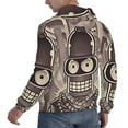 thumbnail image 5 of Futurama Trendy Cartoon Men'S Fleece Hooded Hoodie, hoodies for women men with pockets,Fall Fashion 2025 Pullover Sweaters Winter Clothes, 5 of 9