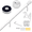 White, variant on FIASON 5FT Black Wall Mount Flag Pole with Solar Light, Stainless Steel Tangle Free Flagpole Kit with 360 Rotating Rings & Bracket for Outside Porch Truck Garage Yard, Fits 2x3 3x5 American Flag