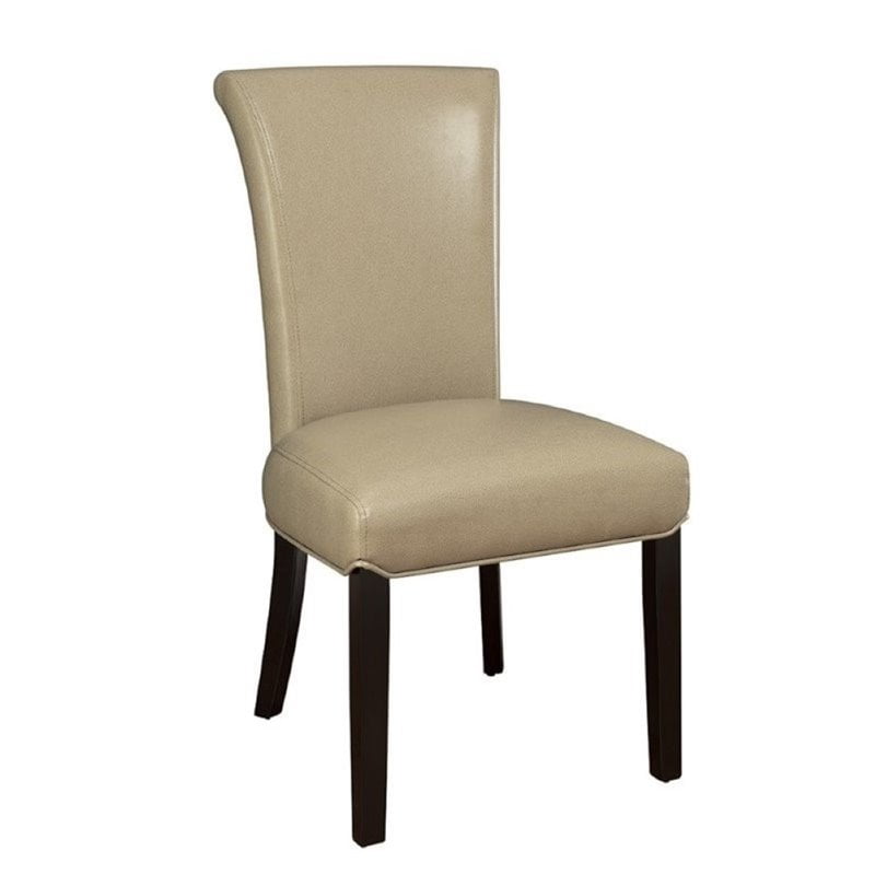 Bowery Hill Upholstered Dining Chair in Taupe (set of 2) - Walmart.com