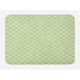 thumbnail image 1 of Geometric Bath Mat, Pastel Monochrome Traditional Style Quatrefoil Shapes in Continuous Pattern, Plush Bathroom Decor Mat with Non Slip Backing, 29.5" X 17.5", Pastel Green, by Ambesonne, 1 of 2