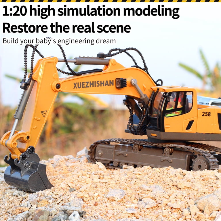 IZRIZR Remote Control Excavator, 11-Channel with Metal Shovel photo 6