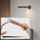 thumbnail image 5 of Lámpara de pared desmontable magnética, LED de madera giratorio de 360°, lámpara de pared LED de madera, lámpara de noche, funcionalidad inteligente, 5 of 7