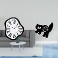 thumbnail image 2 of Reloj de pared,Reloj de pared interior nórdico con números romanos,Relojes distorsionados Reloj electrónico de lujo moderno,Reloj de pared,Reloj de pared decorativo para baño o dormitorio, 2 of 8