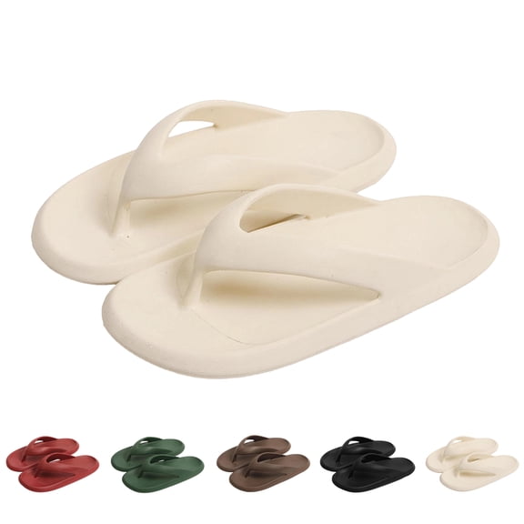 Lenago Flip Flops for Women and Men Unisex Couple Fashionable Casual Summer Shower Bathroom Outdoor Travel Outerwear Beach Sandals Flat Slippers