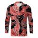 thumbnail image 3 of Camisas s Para Hombre Manga Larga Camisas estampadas informales de manga larga para otoño e invierno para hombre, blusas superiores a la (Red, XL), 3 of 5