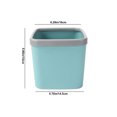 thumbnail image 3 of BAOPAI Desktop Push Type Trash Can with Lid 6L Large Capacity Space Saving Compact Design for Home Office Kitchen Car Restaurant and Bathroom Use, 3 of 9
