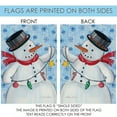 thumbnail image 4 of Toland Home Garden Stringin' Snowman Winter Flag Double Sided 28x40 Inch, 4 of 5