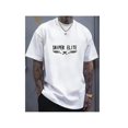 thumbnail image 1 of Camiseta transpirable con letras minimalistas impresas digitalmente para adultos, hombres, mujeres, adolescentes, jóvenes., 1 of 8