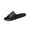 Black, variant on Unisex Couple Wavy Quilted Embossed Slides EVA Waterproof Non Slip Open Toe Breathable Indoor Outdoor Bathroom Summer Wear Slippers