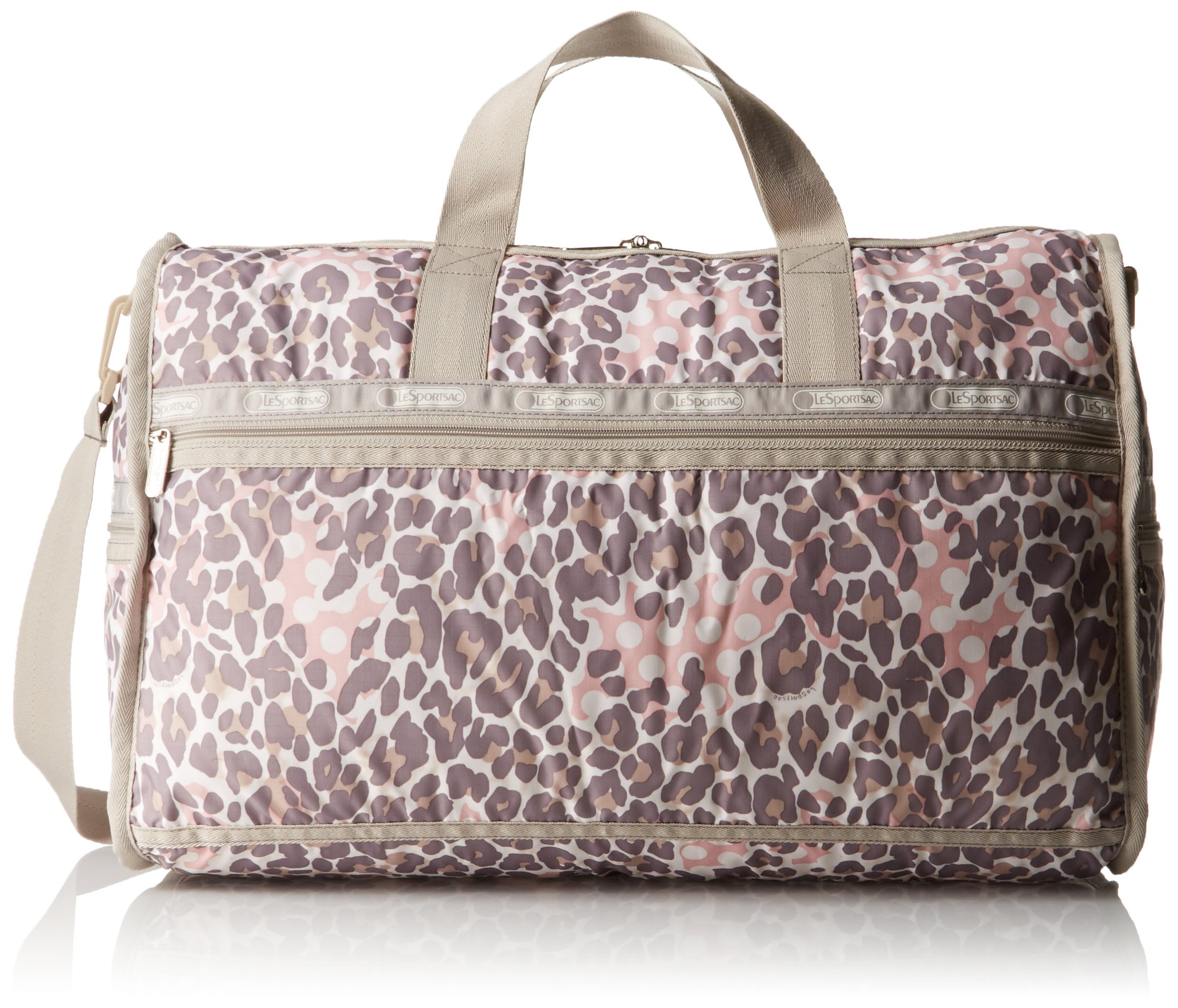 LeSportsac Deluxe Everyday Handbag (Animal Dots Khaki) - Walmart.com