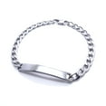 thumbnail image 2 of 6mm ID Bracelets Stainless Steel Jewelry Gifts Smooth Bar High Polished Miami Cuban Chain 8", 2 of 8