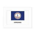 thumbnail image 1 of American State Flag Contour Virginia Photo Mount Frame Picture Art Painting Desktop 5x7 inch, 1 of 3