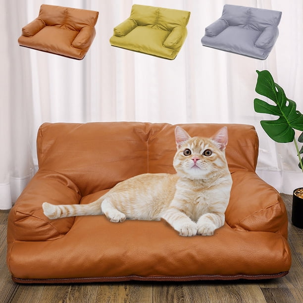 Fiudx Sofá Cama para Mascotas, Caseta Suave y Cómoda para Perros, Relleno de Espuma de Alta Densidad, Diseño para Todo Tipo de Clima, Base Antideslizante, Fácil de Limpiar, para Uso En Interiores y E