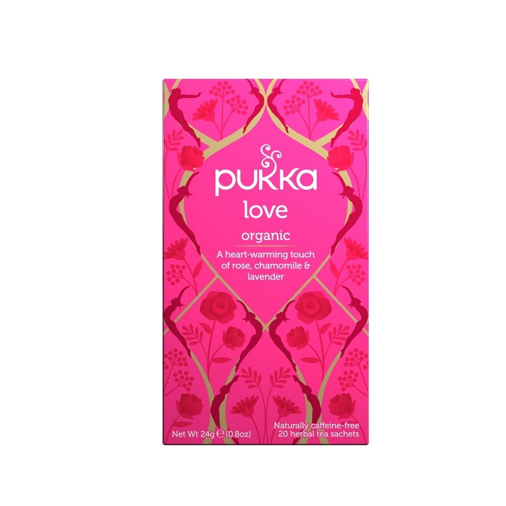 Pukka Organic Herbal Tea Love, 20 Tea Bags