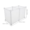 thumbnail image 6 of WEUVEB White Multifunctional Chest Freezer Basket for Kitchen Refrigerator Organizer Storage, 6 of 8