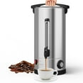 thumbnail image 2 of Commercial Coffee Urn 16L, Stainless Steel Double Wall Percolator, Hot Beverage Dispenser with Cool-Touch Handles & Dripless Faucet, Auto Temperature Control for Catering Events Weddings Buffet, 2 of 8