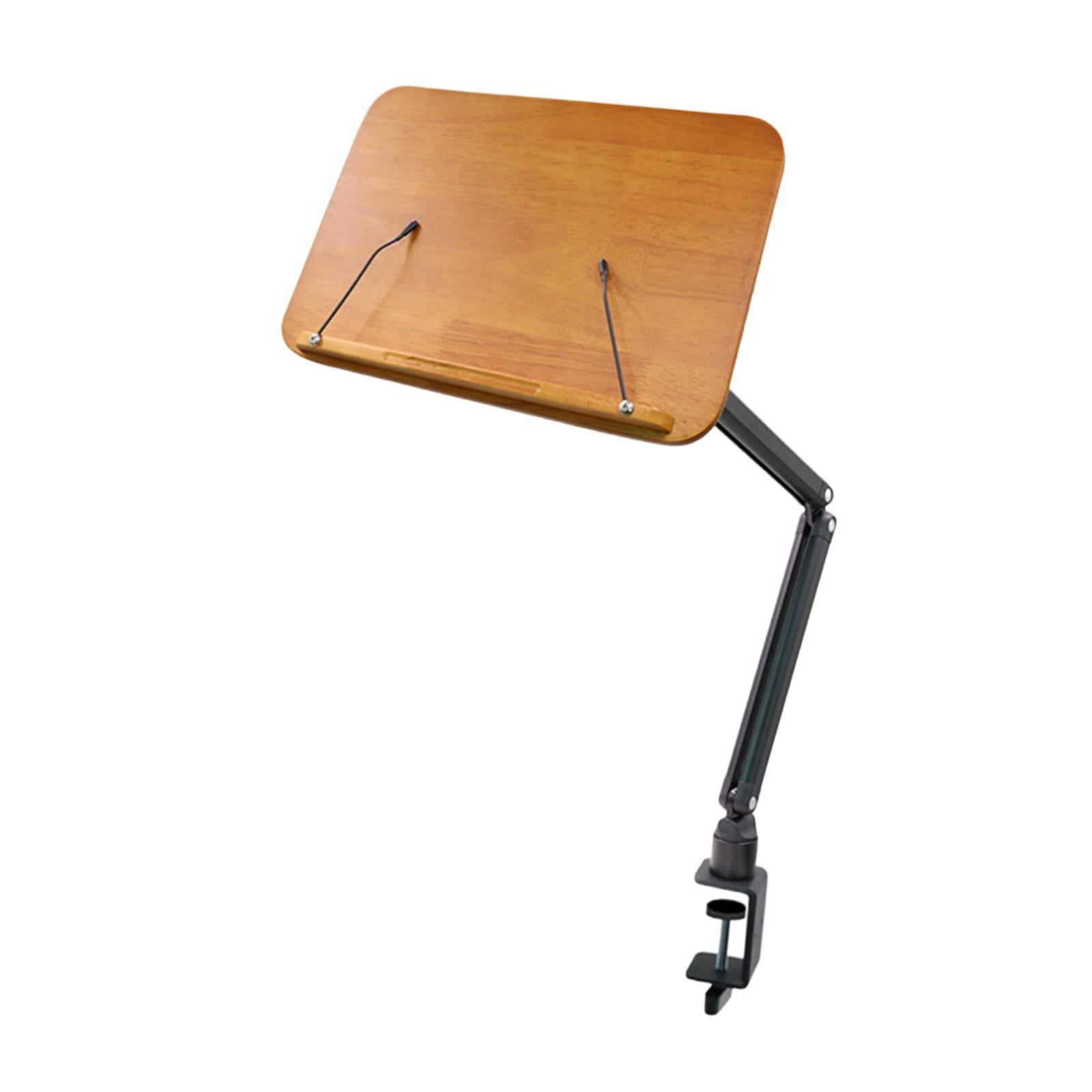 MERIGLARE Sheet Music Stand Brown Stage Performance Space Saving Easy Carrying Book Stand Holder for Guzheng Ukulele Erhu Band Musician