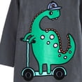 thumbnail image 5 of Esaierr Toddlers Boys Long Sleeve T-Shirts Dinosaur Cotton Round Neck Printed T-Shirts for 2-7T, 5 of 5