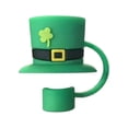 thumbnail image 2 of Stanley Straw Cover Topper, 1 Pcs St Patricks Day Straw Cap for Cup Accessories Saint Patricks Day Gnomes Shamrock Toppers Covers for Stanley 40 & 30 oz Tumbler (JN), 2 of 4