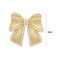 thumbnail image 5 of Tnobhg Chic Flower Bow Brooch Lightweight Rust-resistant Alloy Lapel Pin Elegant Pearls Jewelry for Women Accessory, 5 of 7
