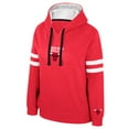 thumbnail image 2 of Women's Stadium Essentials Red Chicago Bulls Road Game Pullover Hoodie, 2 of 3