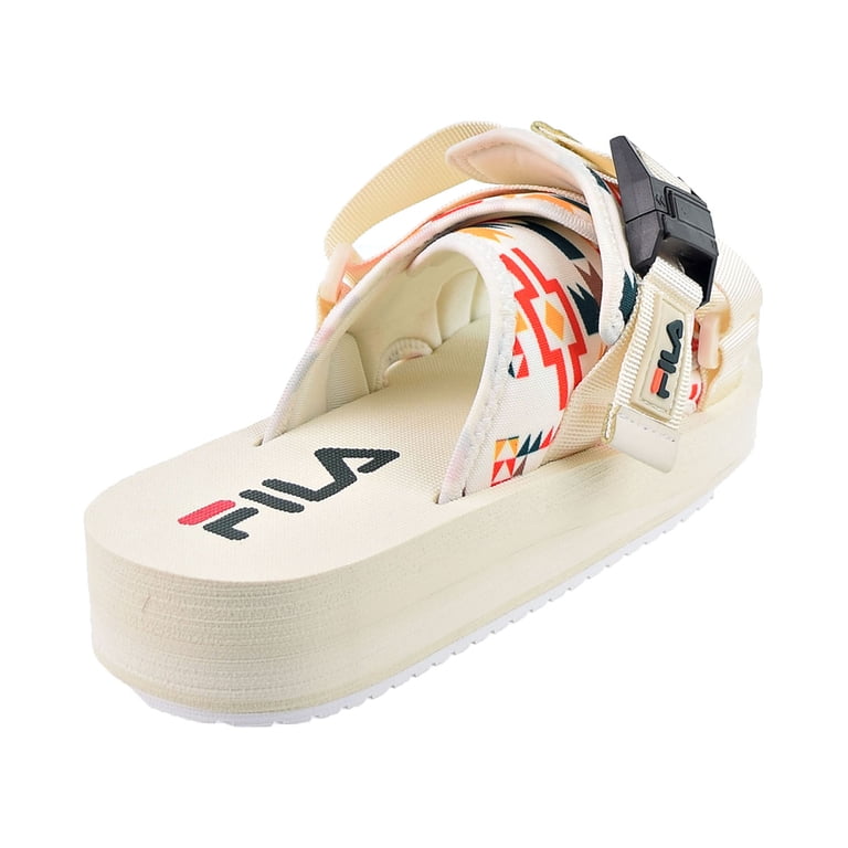 Fila Sol-Slide V2 Mens Shoes Size 8, Color: White/Red/Yellow 